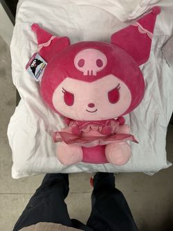 Hello Kitty and Friends: Pink Monochrome kuromi  - 12" Plush