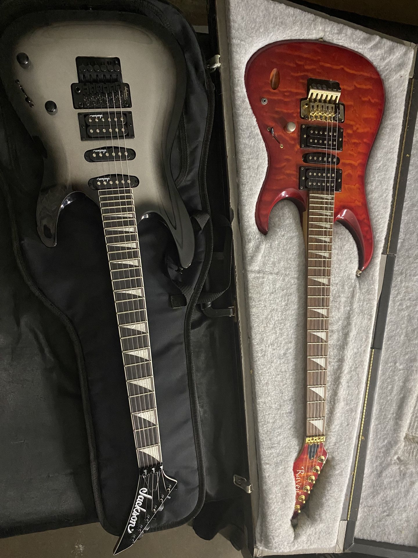 2 Floyd Rose Guitars
