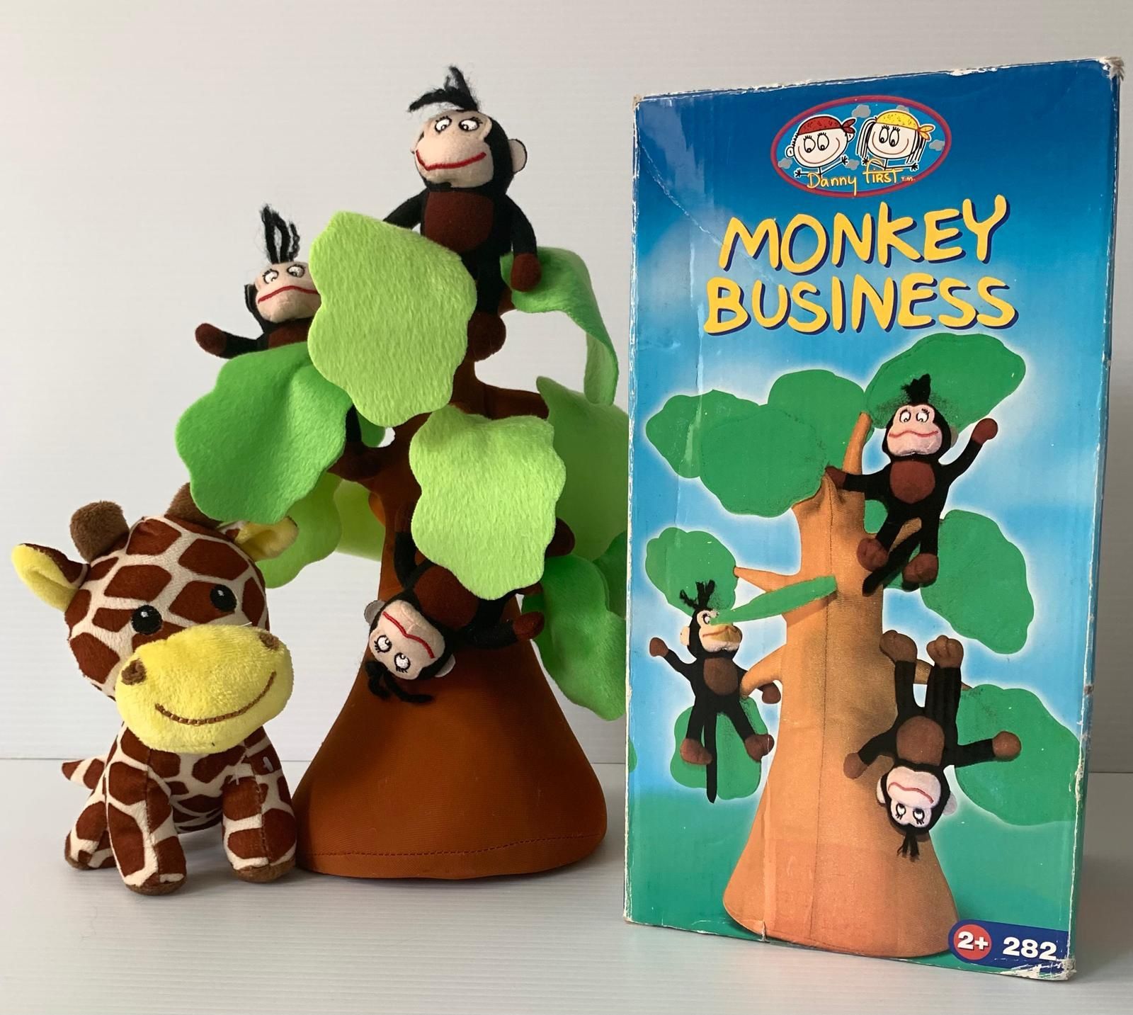 Jungle Plush Set (Monkeys with Tree & Giraffe)