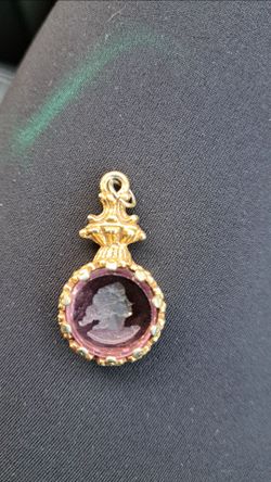 Antique cameo pendant