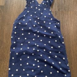 Girls Navy Blue Star Jumper Dress Size 5t By Carters #3