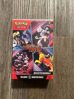 Pokémon TCG Scarlet & Violet Destined Rivals Booster Bundle Box 6 Packs