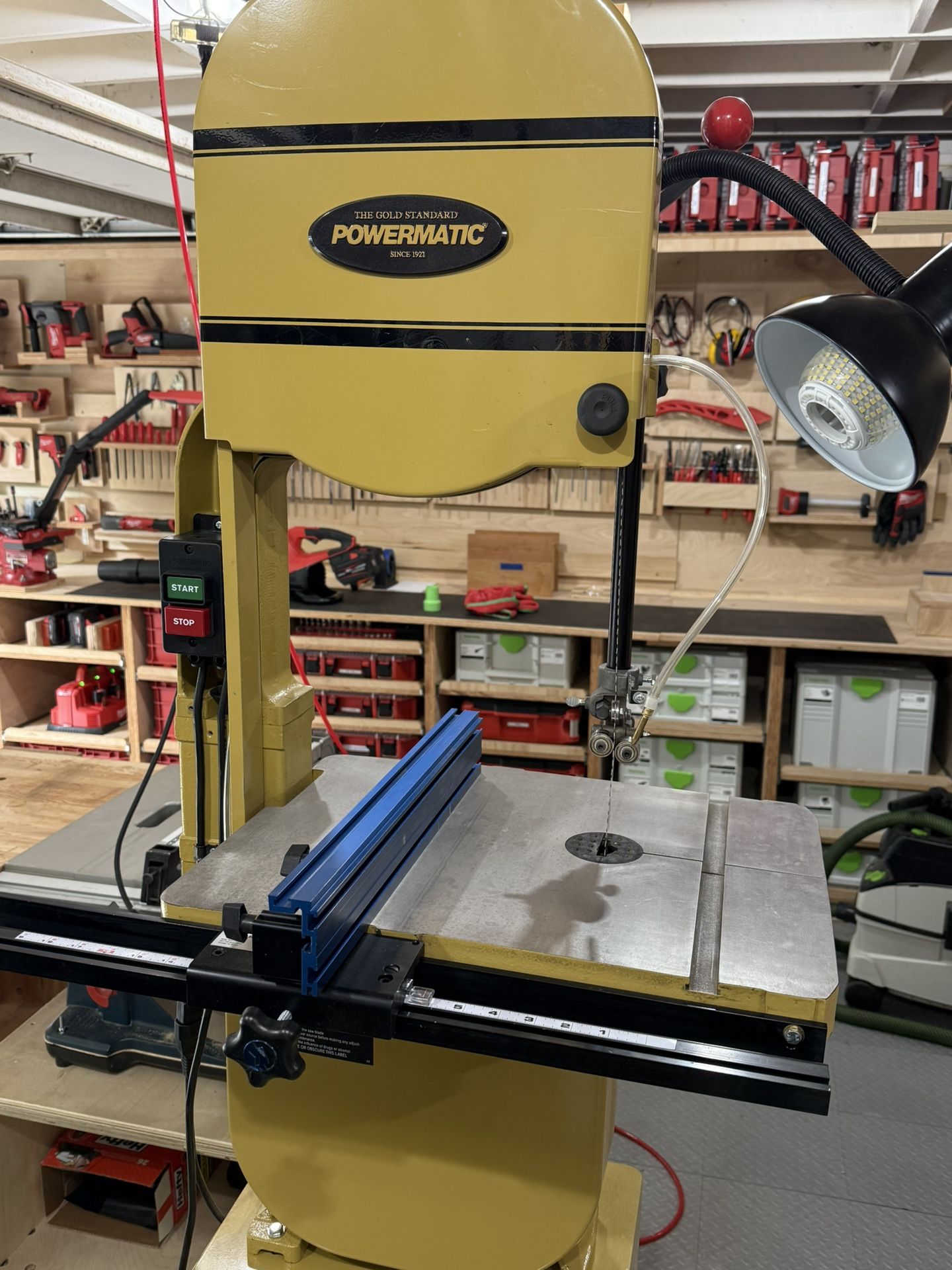 Powermatic 14 inch bandsaw with fence, riser, quick release