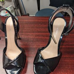 Gianni Bini Size 7m Bini Emaleigh Patent Shiny Black Platform Stiletto Heels