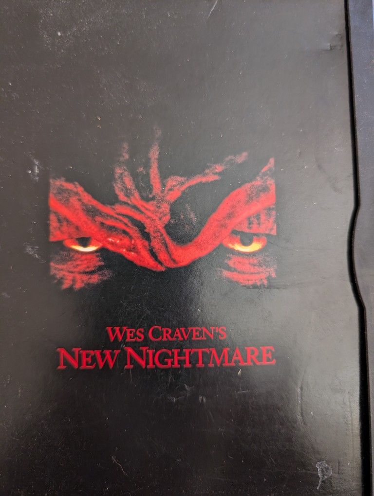 Wes Craven's New Nightmare On DVD Movie. From The Darkest Shadows Of Elm Street. Freddy, 112 Min. Stereo.. Rated R.