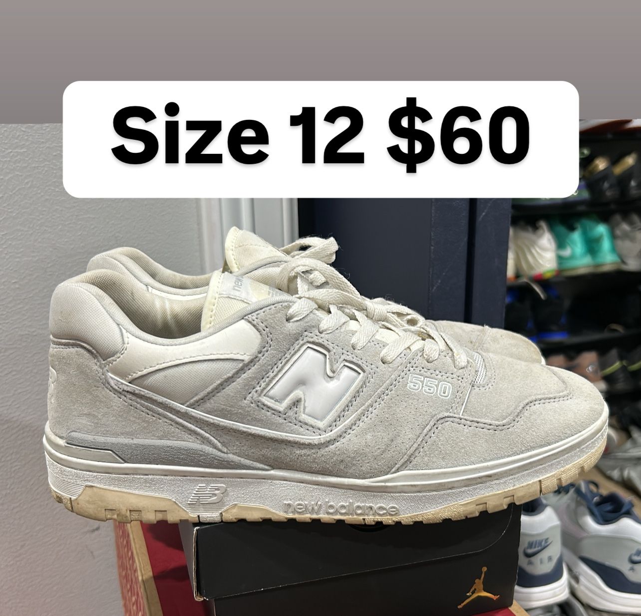 New Balance Size 12 Men Casual 550