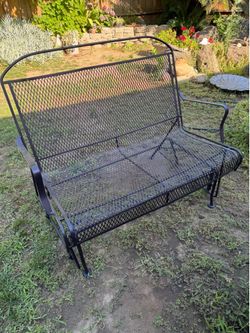 Metal Rocker Bench