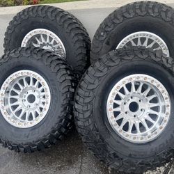 Kmc 445 Impact Beadlock 17x9 6x139.7 +0 Offset With Bfg Km3 35x12.50R17 Tires🔥🔥🔥