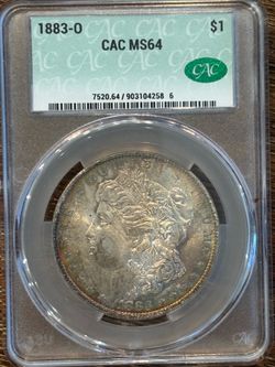 1883-O Morgan Dollar CAC MS64 Silver Dollar
