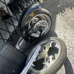 Big Dog Motorcycle Rim Set and Parts