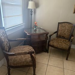 2 Chair One Table In Good Condition For$100 Or Best Over