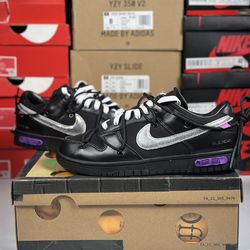 Size 10M - Off-White x Nike SB Dunk Low ‘Lot 50’  - Brand New