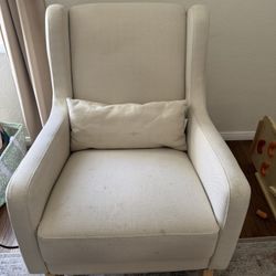 Babyletto Kai Rocker in Eco-Performance Natural w/ Light Legs & Foot Rest