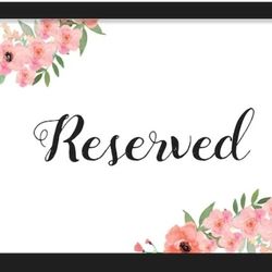 Reserved For Alejandra