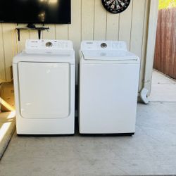 Samsung Washer And Electric Dryer Set Both Working 