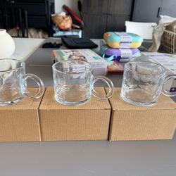 Glass mugs
