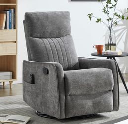 High Back Massage Recliner with Heat - Swivel Rocking