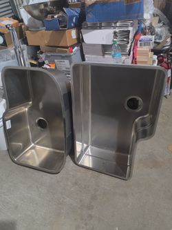 Franke kitchen sink stainless steel 33in $95 each
