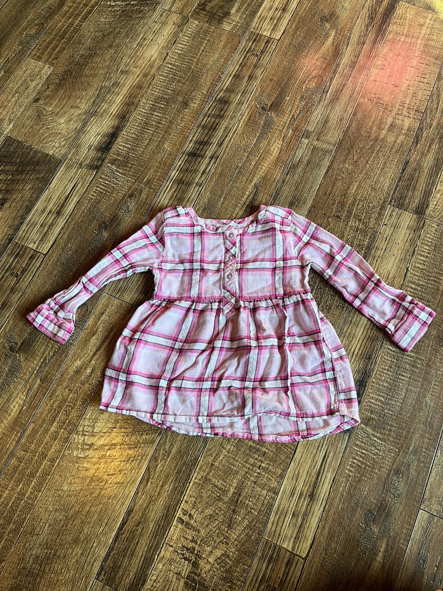 Jumping Beans Pink and White Plaid Dress