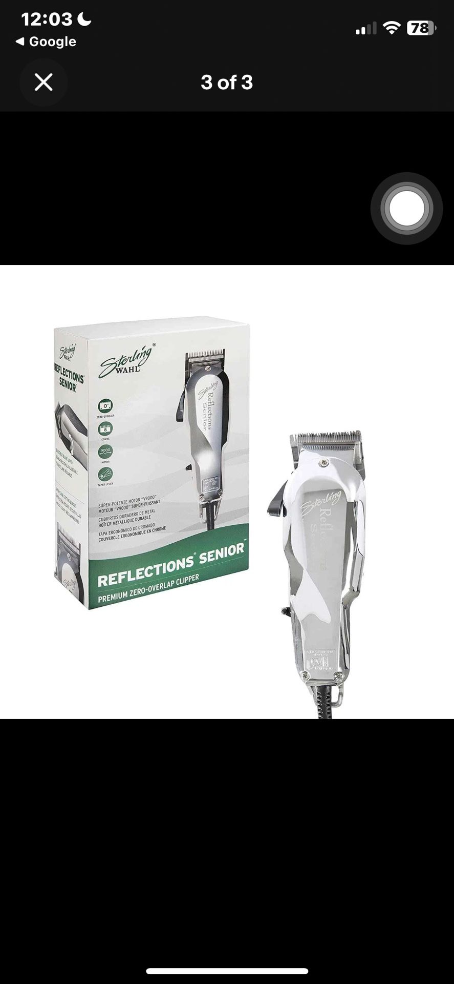 WAHL Sterling Reflections Senior Clipper 8501 Premium Zero-Overlap NEW