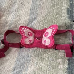 Butterfly Pink Dog Harness