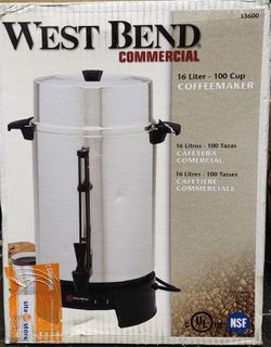 BRAND NEW! STILL IN THE BOX West Bend Commercial 100 Cup Coffeemaker