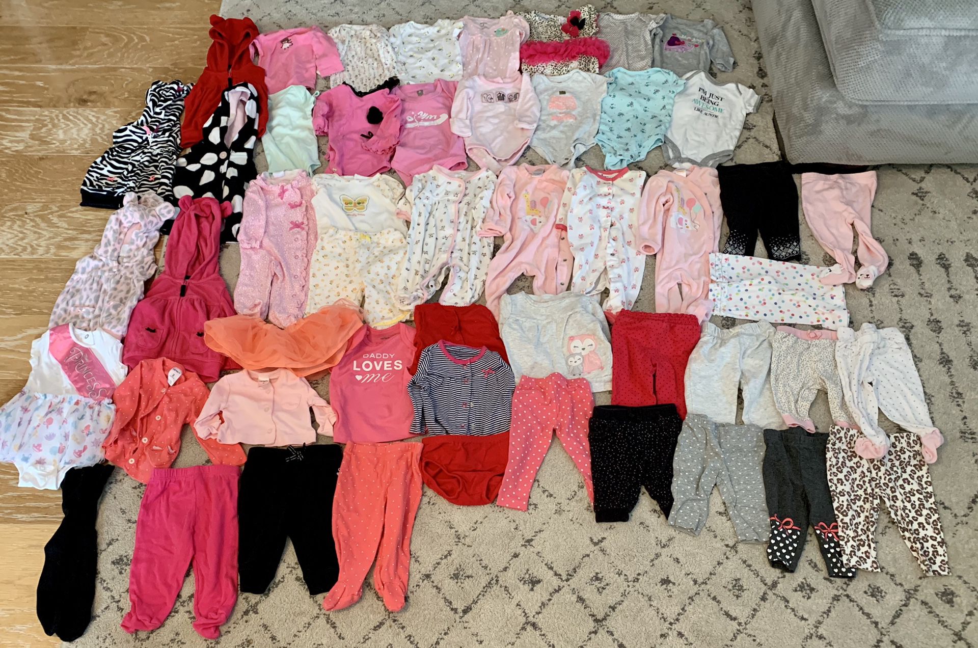 0-3M girl clothes lot