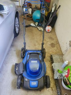 Kobalt battery powered lawnmower