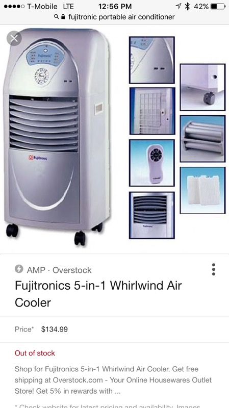 Fujitronic 5 in 1 Whirlwind Air Cooler