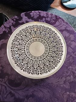 Silver Plated Metal Tray