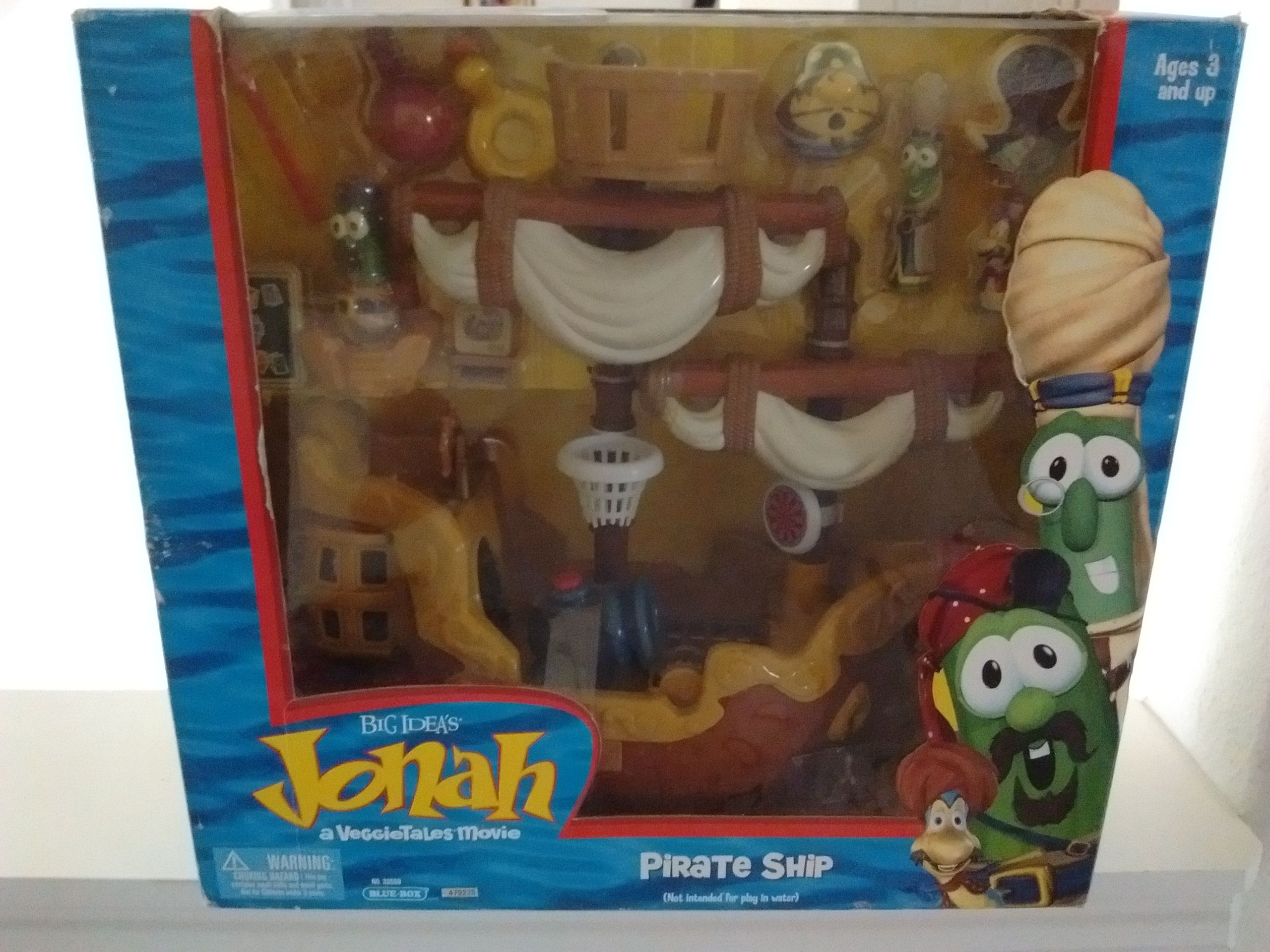 Never used in box veggie tales pirate ship