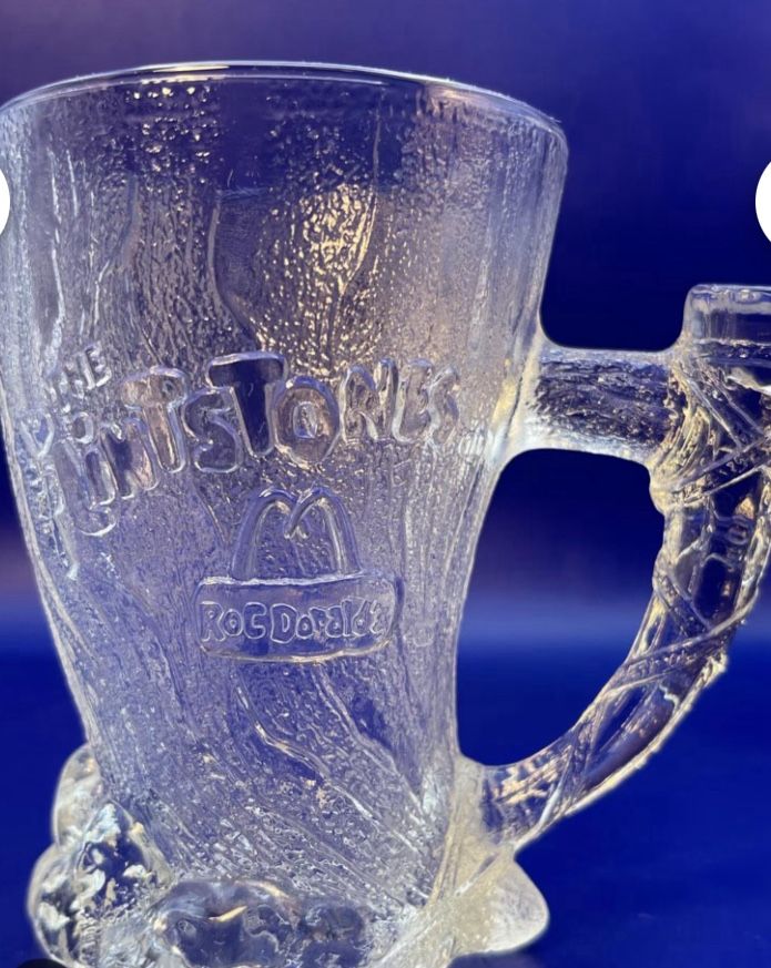 Vintage 1993 Flintstones Series Glassware
