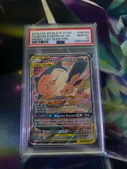 2019 Eevee & Snorlax Gx psa10