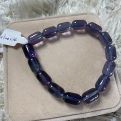 Beautiful natural blue fluorite bracelet 