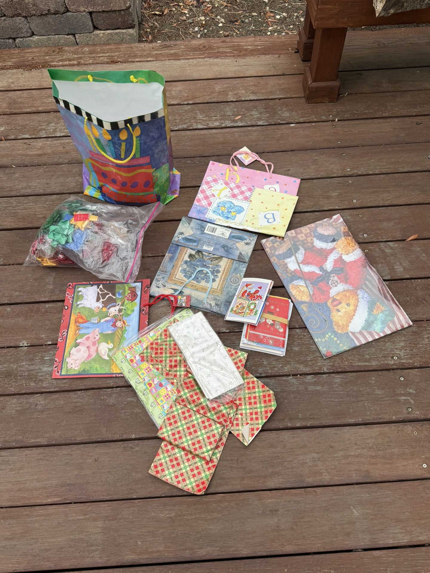 Gift Bags, Gift Boxes, Christmas cards, Wrapping Paper, Bows