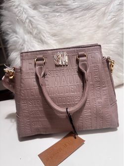 Steve Madden "Bjaylin" satchel in a blush pink color.