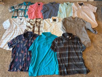 Men’s Size XL Collared Shirts