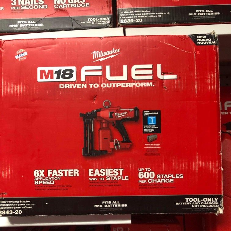 Milwaukee Fencing Stapler New Fuel