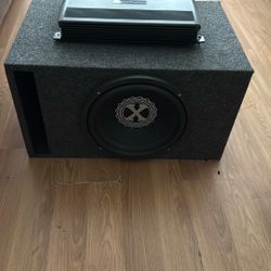 Power Bass 12 Inch Class D Subwoofer, Ported Box, And Amp