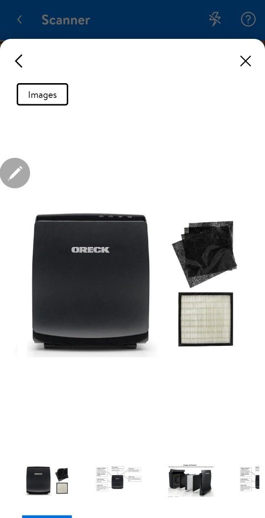 Oreck AirVantage ELITE True HEPA and Charcoal Air Purifier and Allergen Remover For Small To Medium Sized Room