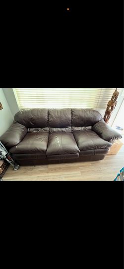 Leather couch