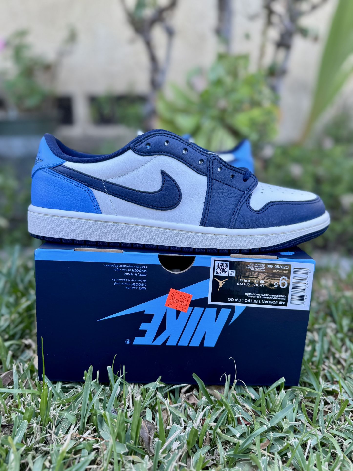 Jordan 1 Low Obsidian Size 9.5 New 