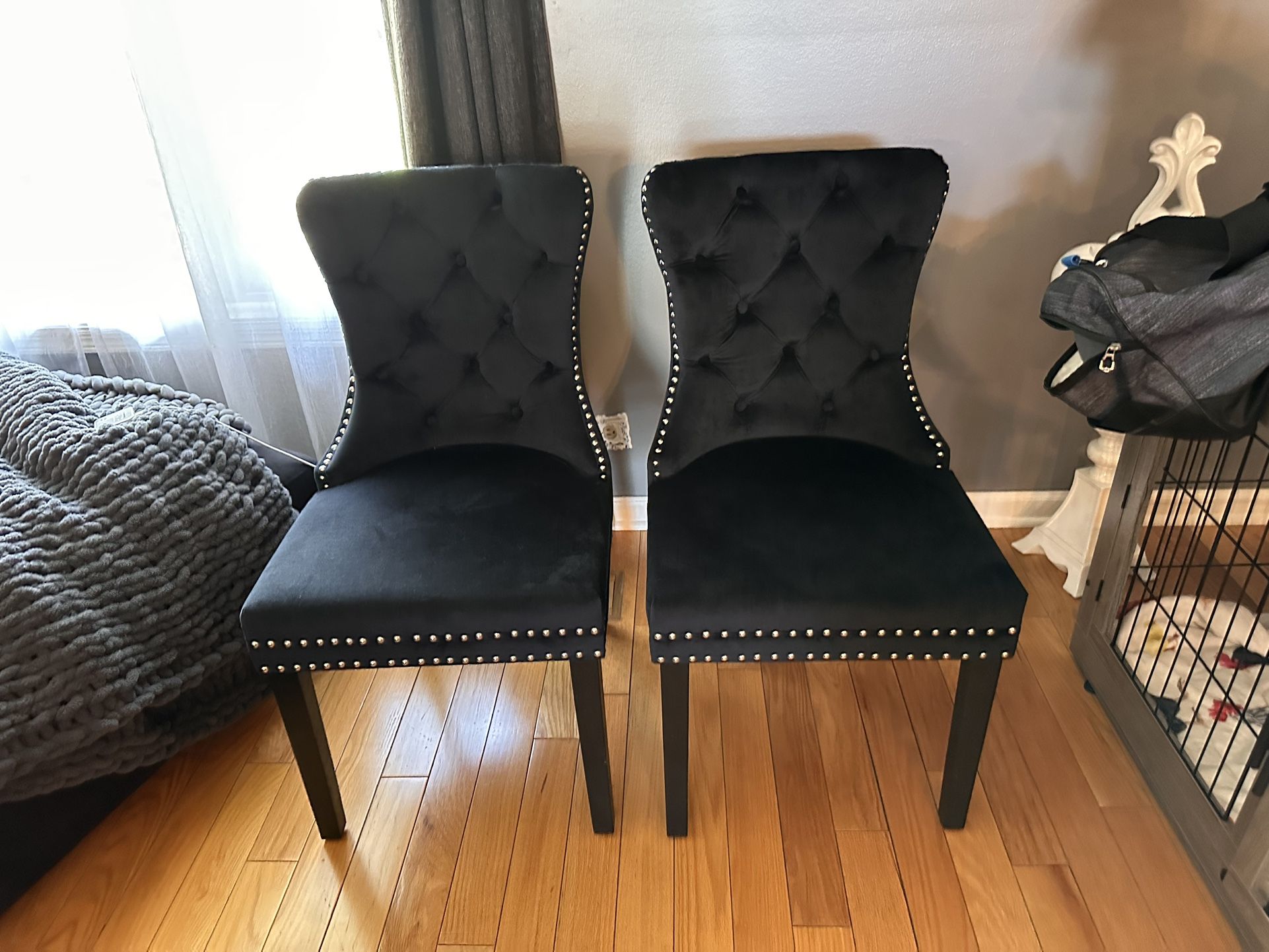 Black Studded Chairs