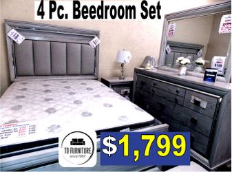 4Pc Bedroom Set, Vail