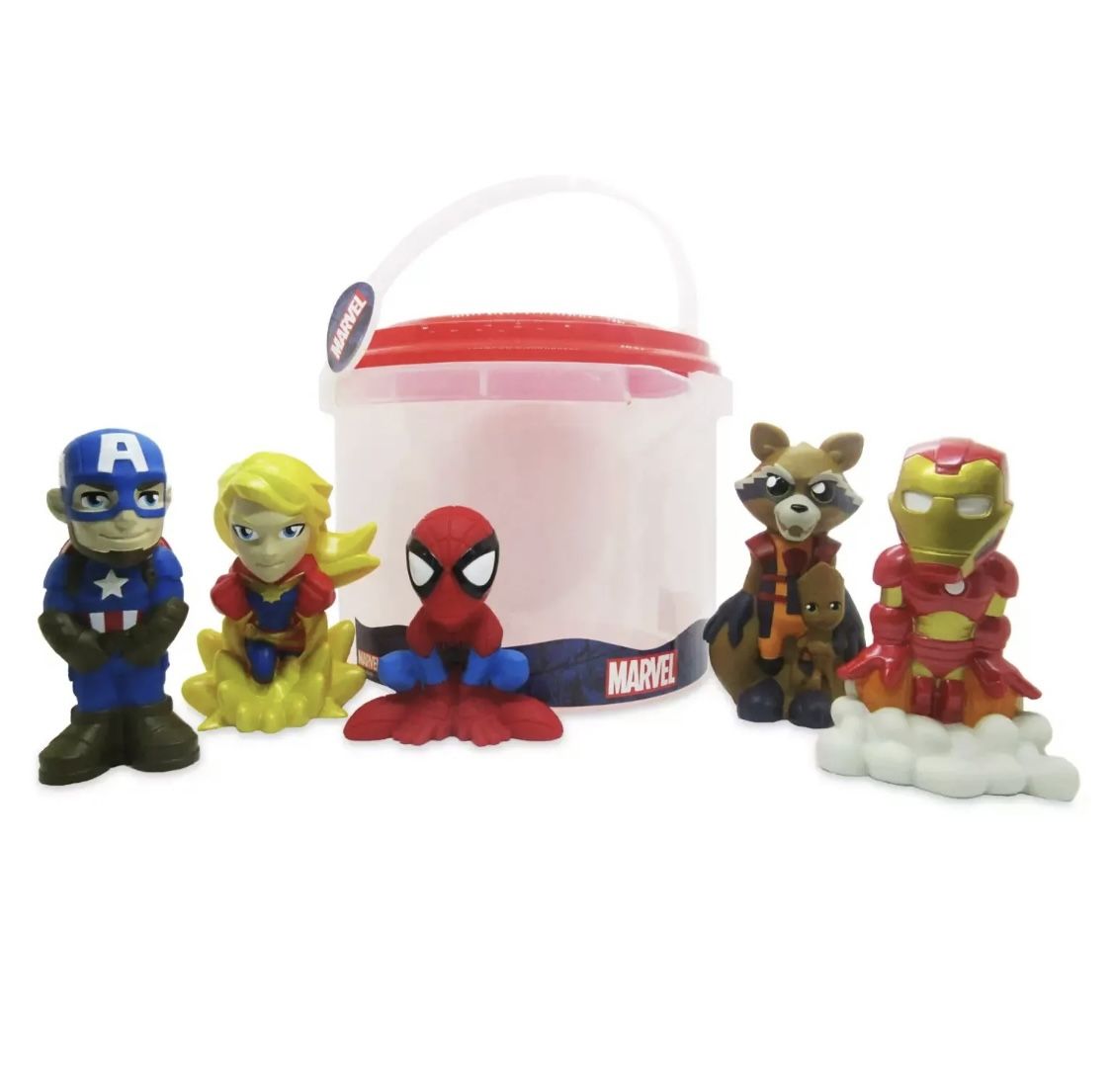 Disney Marvel Avengers 6 Piece Bath Water Toy Figure Set Brand New