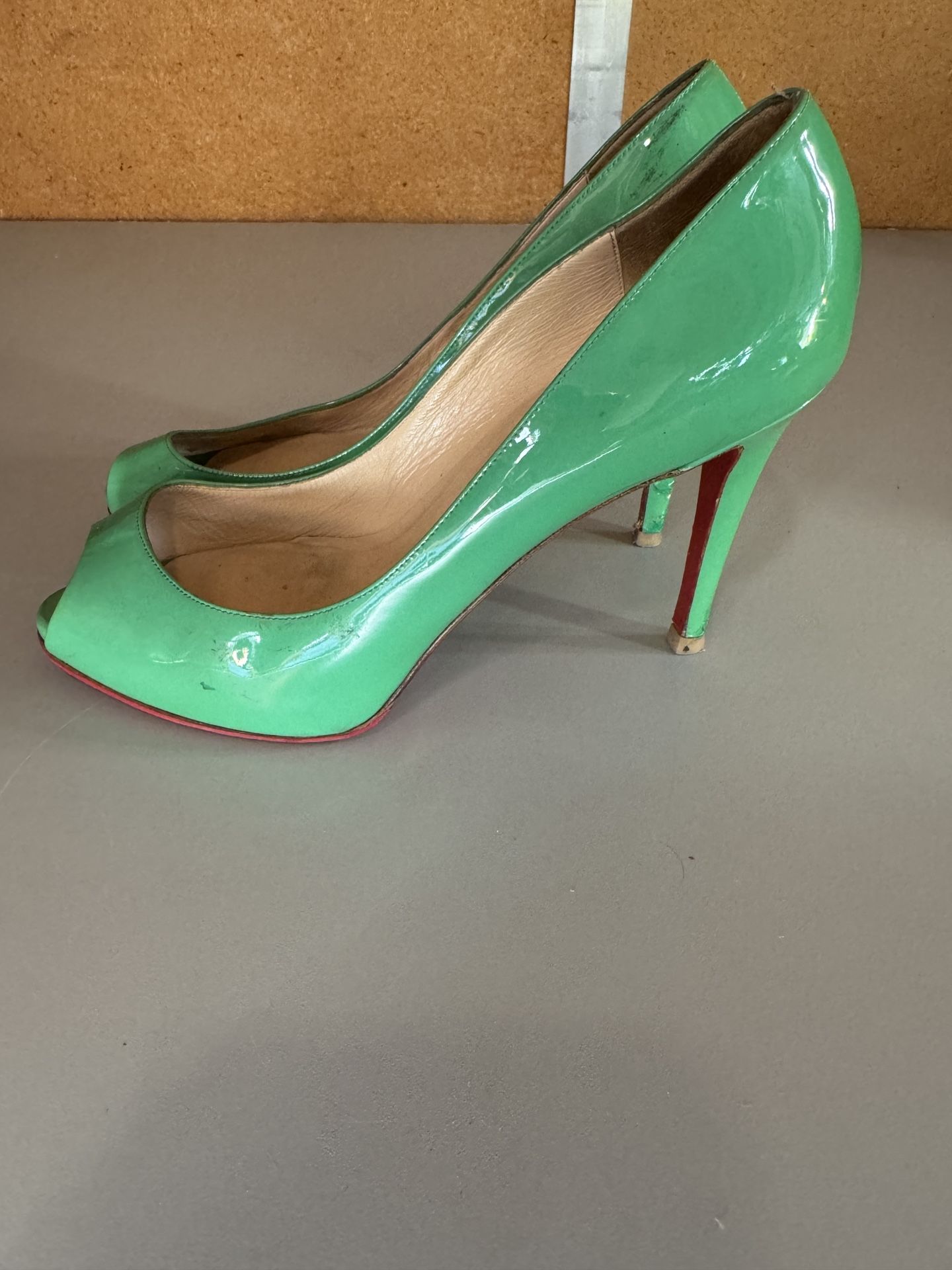 Christian Louboutin Green Patent