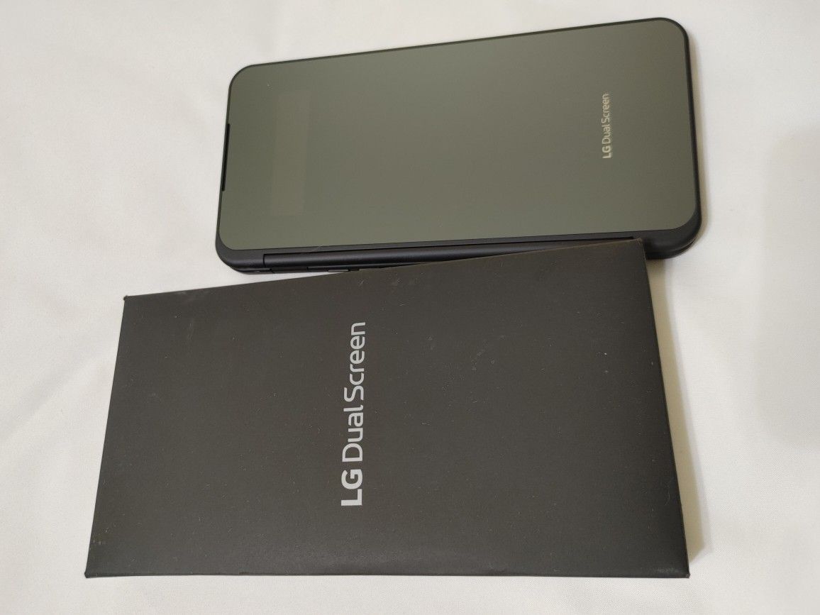LG Dual Screen Case for LG V60 ThinQ 5G with Type-C Adapter - Black (LM-V605N)