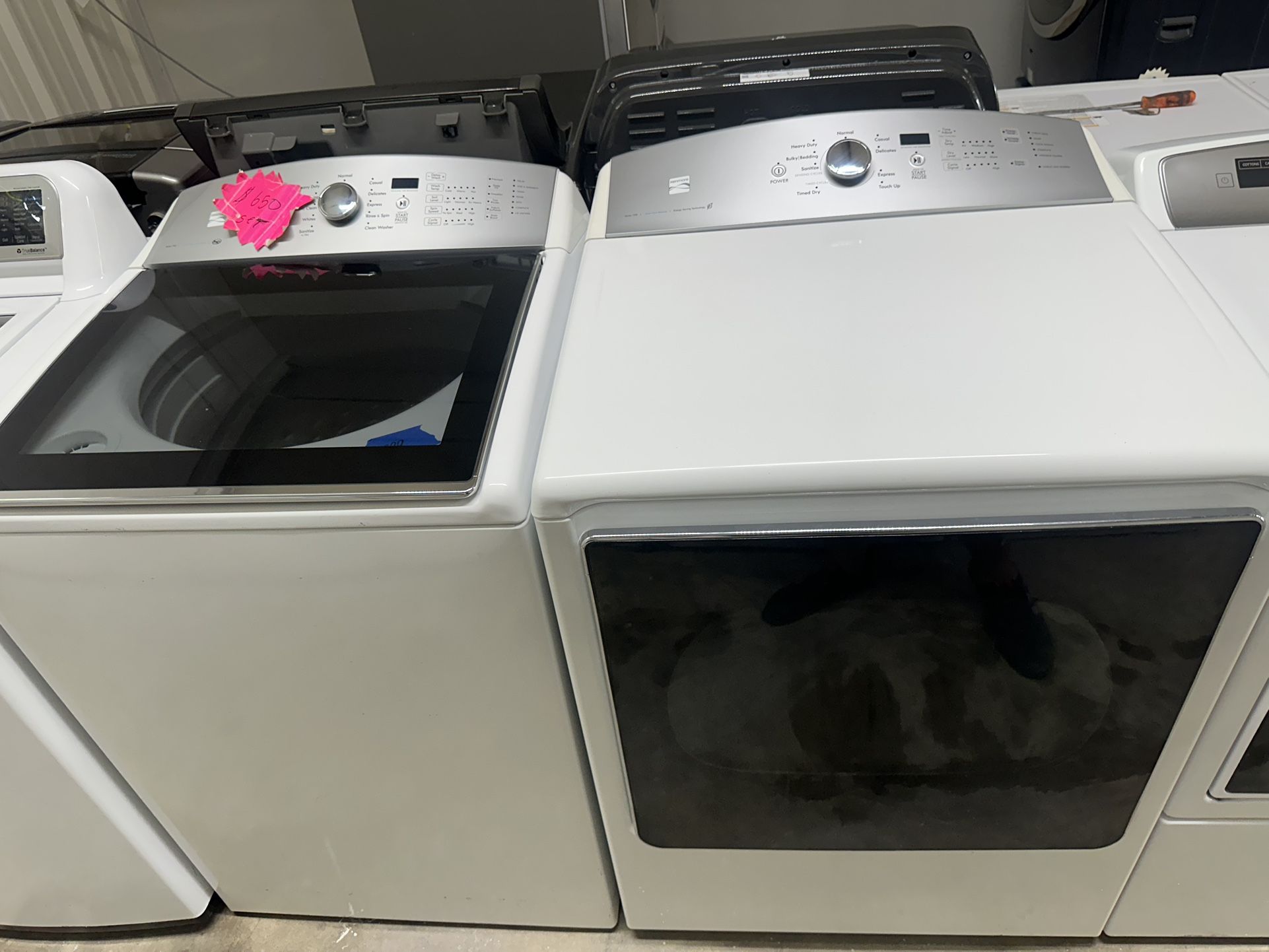 ❤️🎊kenmore Washer Xl Large Capacity Dryer Electric Steam Nice Set🎊❤️