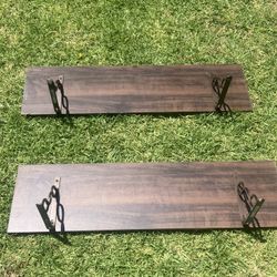Dark Wood Shelves