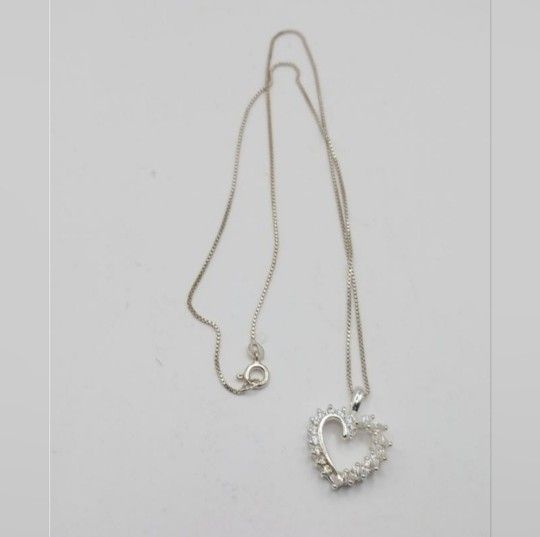 Heart Necklace 925, Sterling Silver